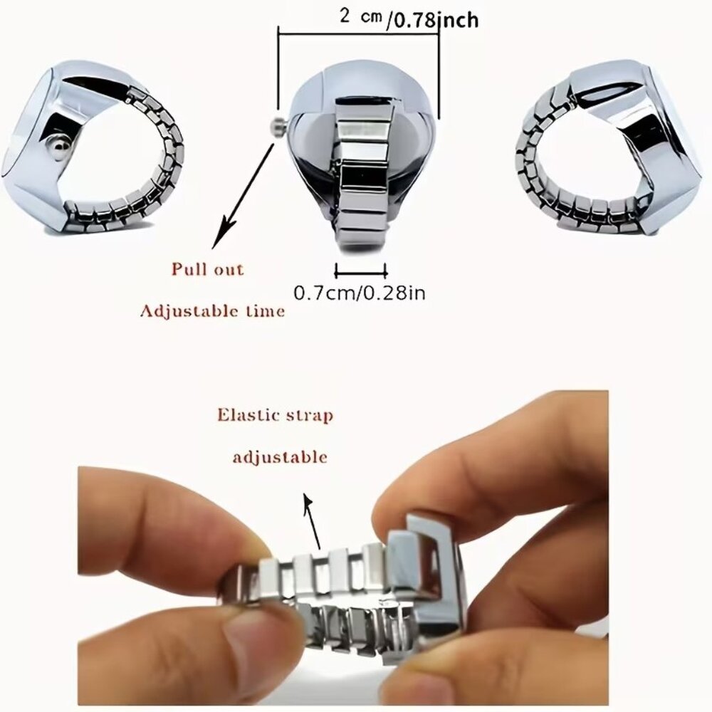 Ring Watch (Color: SILVER) - Picture 4 of 4